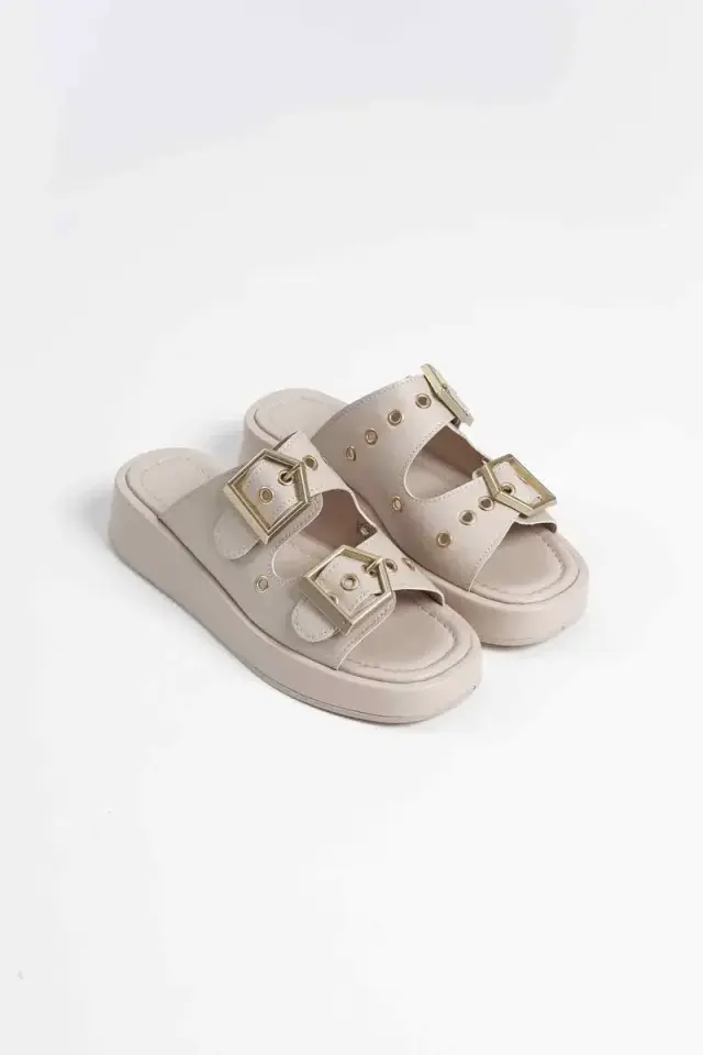 Kadın Bej Cilt Terlik BUCCA17MY04C