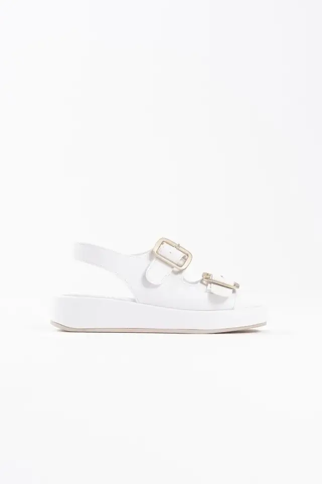 Beyaz Cilt Kadın Sandalet BUCCA17MY02B