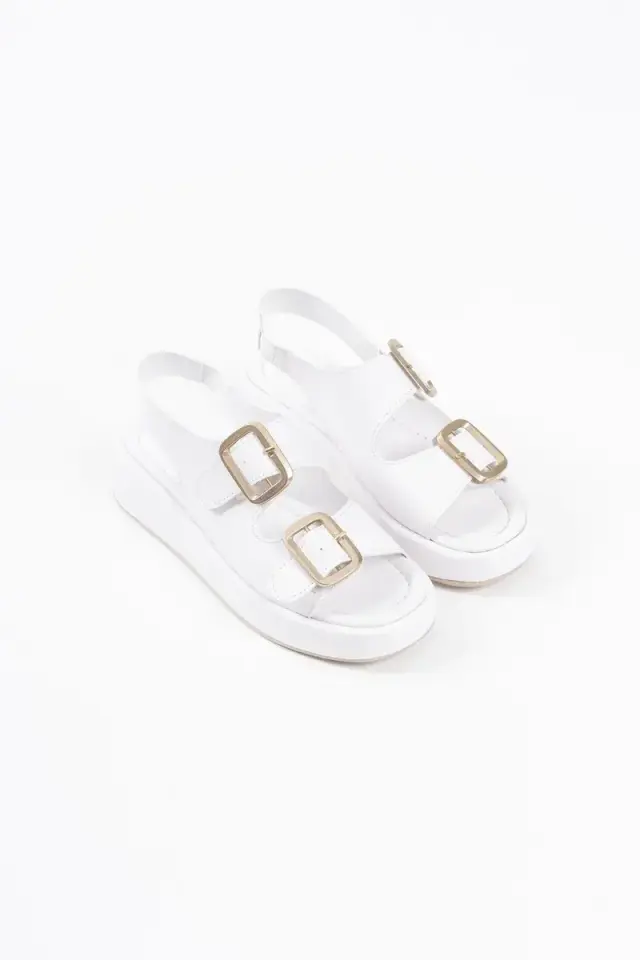 Beyaz Cilt Kadın Sandalet BUCCA17MY02B