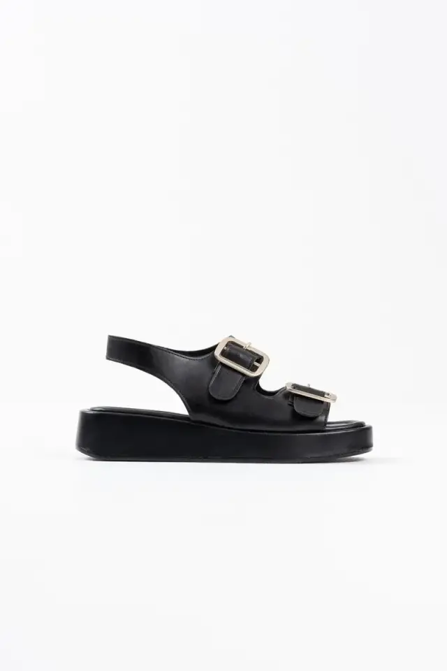 Siyah Cilt Kadın Sandalet BUCCA17MY02A