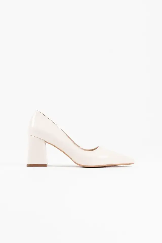 Bej Rugan Kadın Topuklu Ayakkabı BUCCA08MS16E