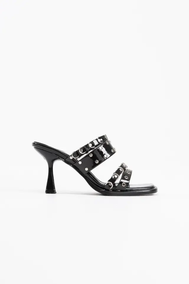 Topuklu Kadın Siyah Terlik BUCCA02MY03A