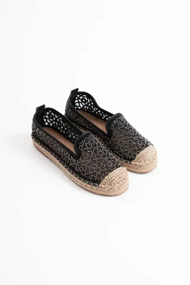 Kadın Siyah Espadril Ayakkabı BUCCA35MY07A