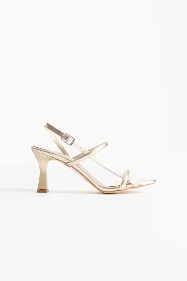 Kadın Altın Topuklu Sandalet BUCCA12MY06D