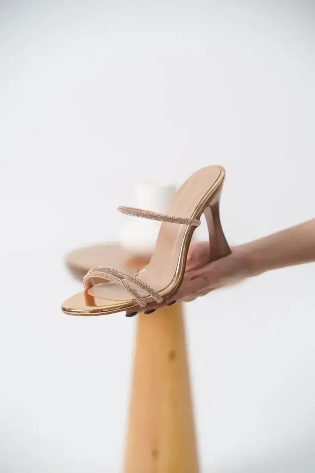 Topuklu Rose Gold Kadın Terlik BUCCA20MY24F
