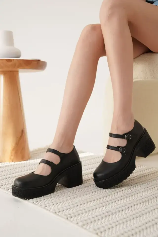 Kadın Siyah Günlük Ayakkabı BUCCA06MS07C