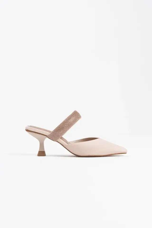 Topuklu Bej Kadın Terlik BUCCA08MS13B