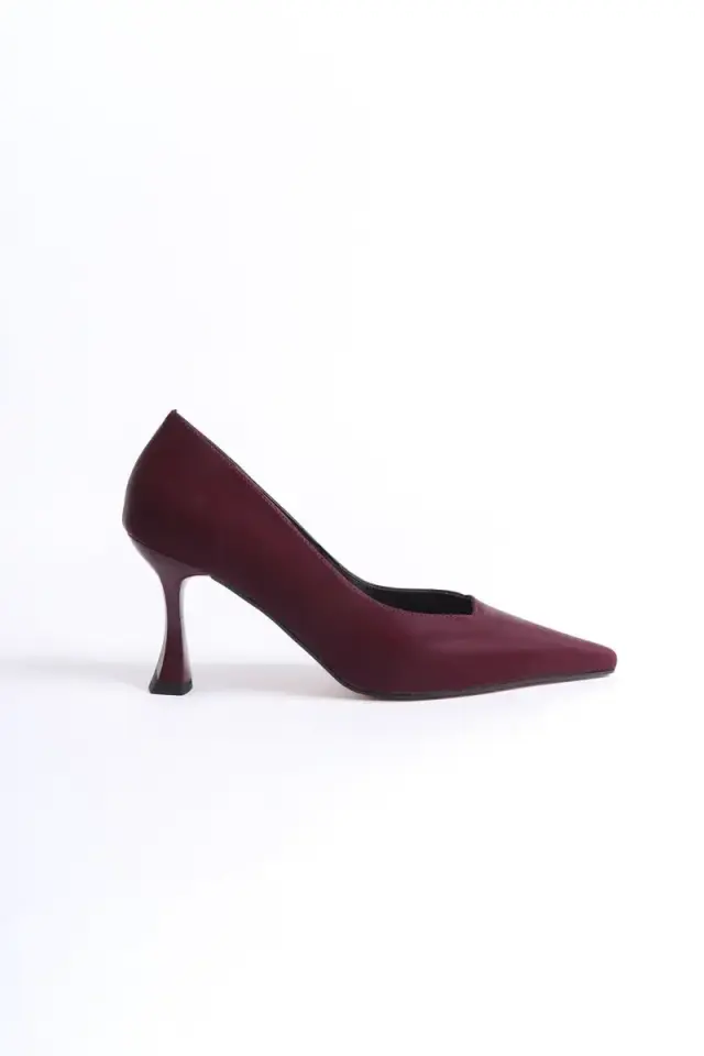 Kadın Bordo Saten Stiletto BUCCA08MS27F
