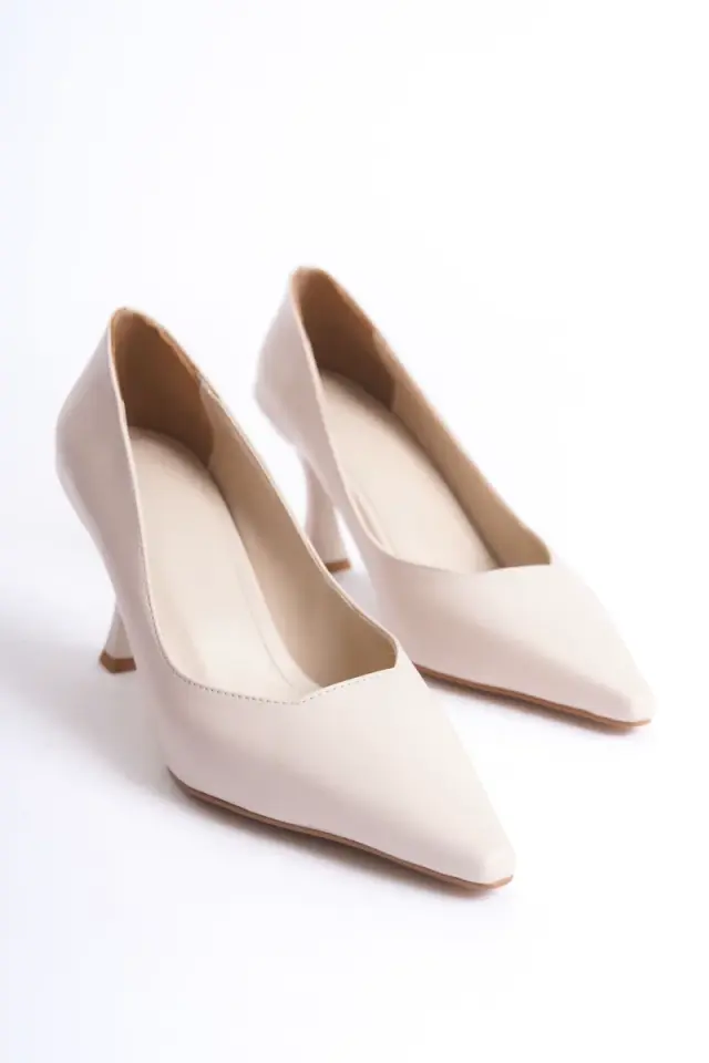 Mat Bej Kadın Stiletto Ayakkabı | BUCCA