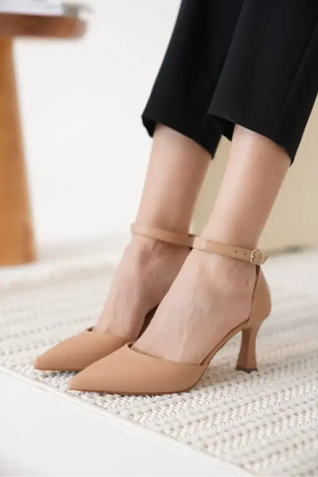 Kadın Nude Topuklu Ayakkabı BUCCA12MS01D
