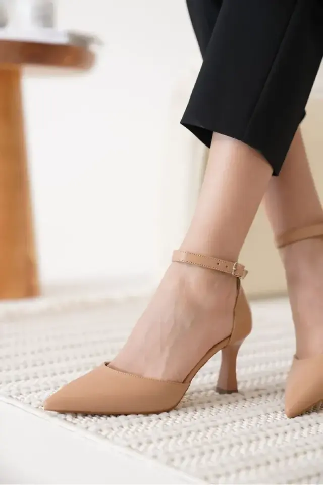 Kadın Nude Topuklu Ayakkabı BUCCA12MS01D