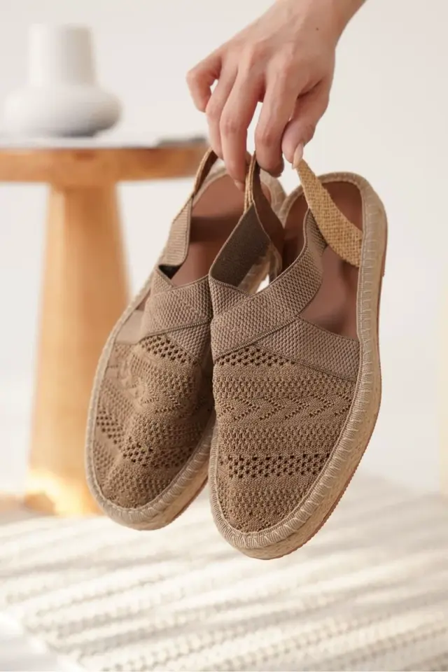 Vizon Kadın Espadril Ayakkabı | BUCCA