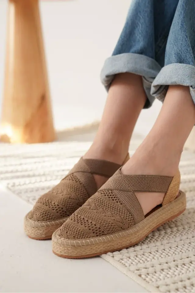 Vizon Kadın Espadril Ayakkabı | BUCCA