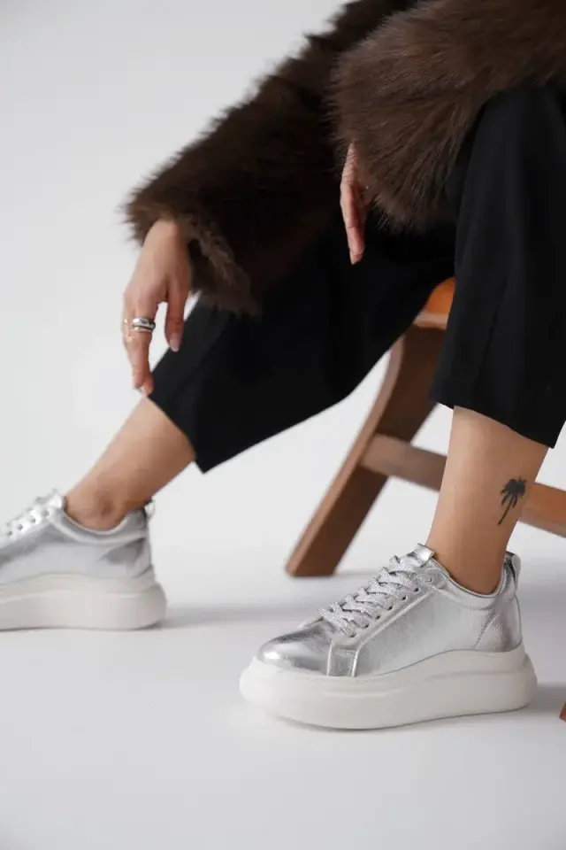 Gümüş Kadın Sneaker BUCCA01MS05B