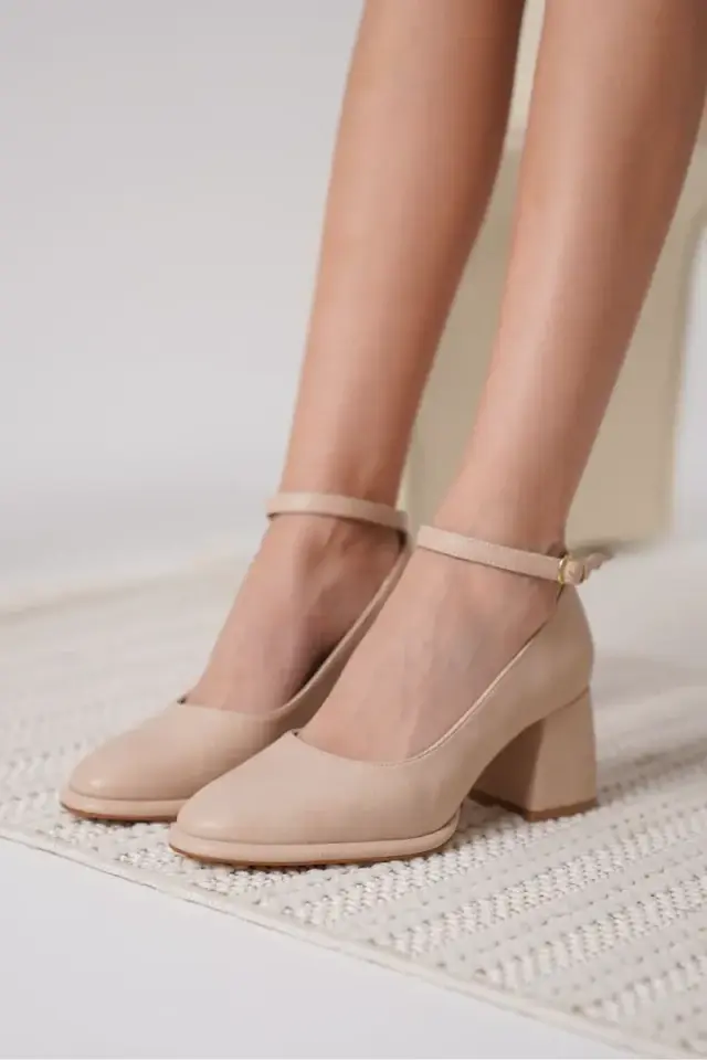 Kadın Mat Nude Topuklu Ayakkabı BUCCA18MS06B
