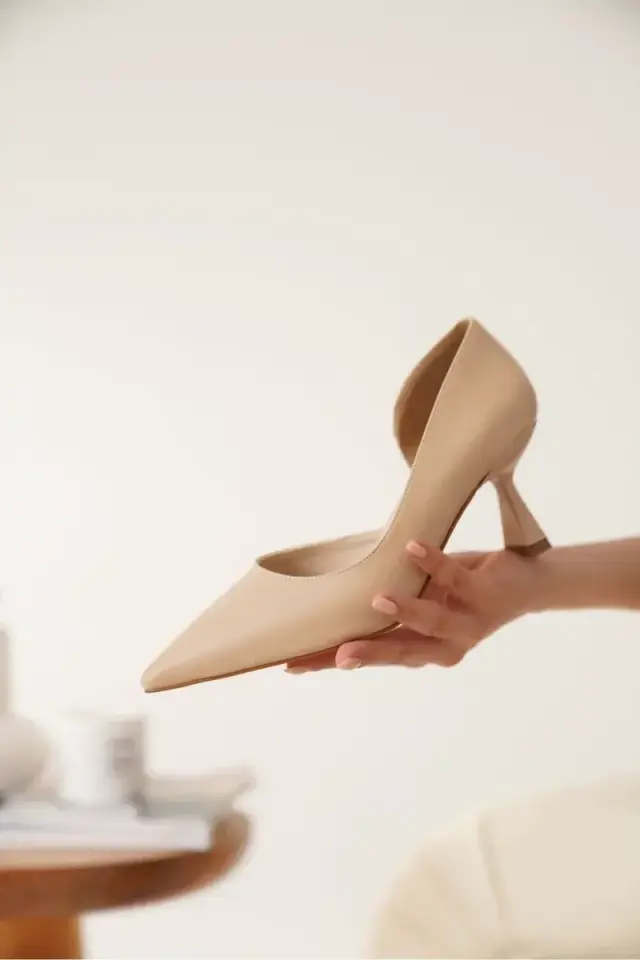 Kadın Nude Cilt Topuklu Ayakkabı BUCCA08MS44B