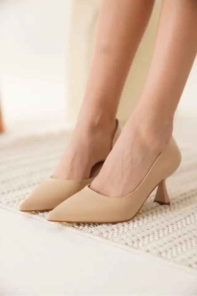 Kadın Nude Cilt Topuklu Ayakkabı BUCCA08MS44B