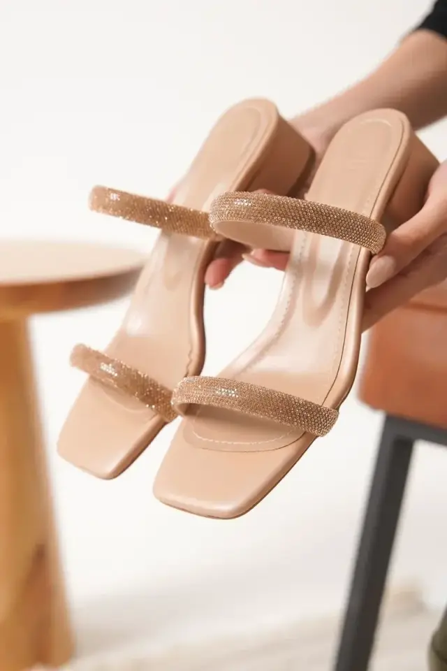 Kalın Topuklu Nude Kadın Terlik BUCCA20MY11D