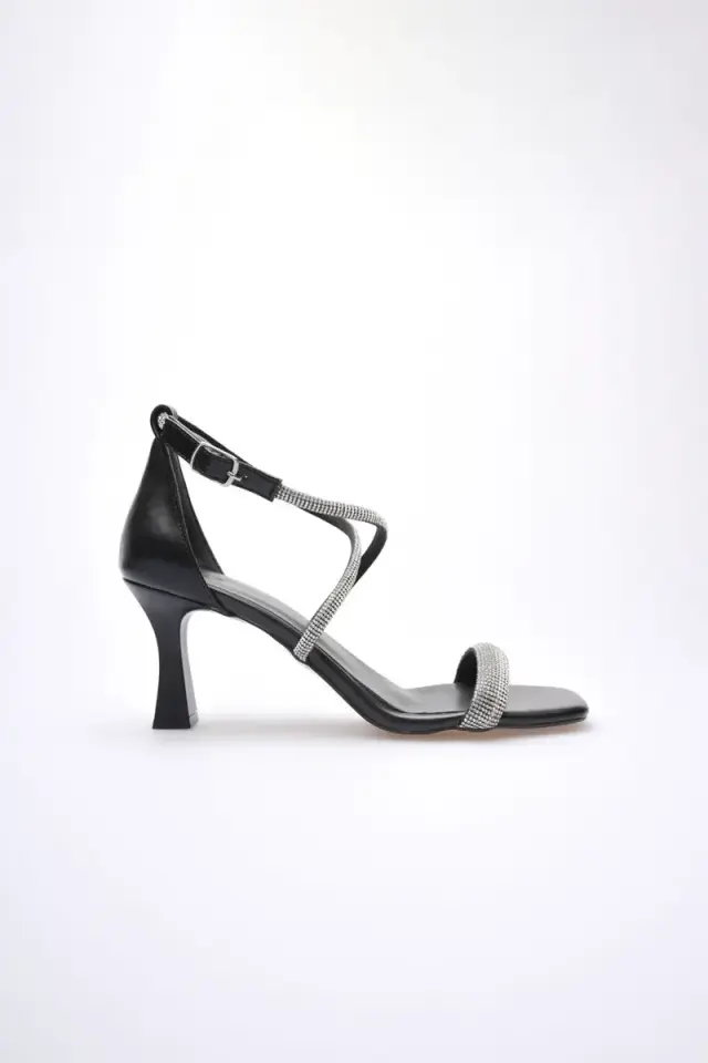 Siyah Kadın Topuklu Sandalet BUCCA12MY03A