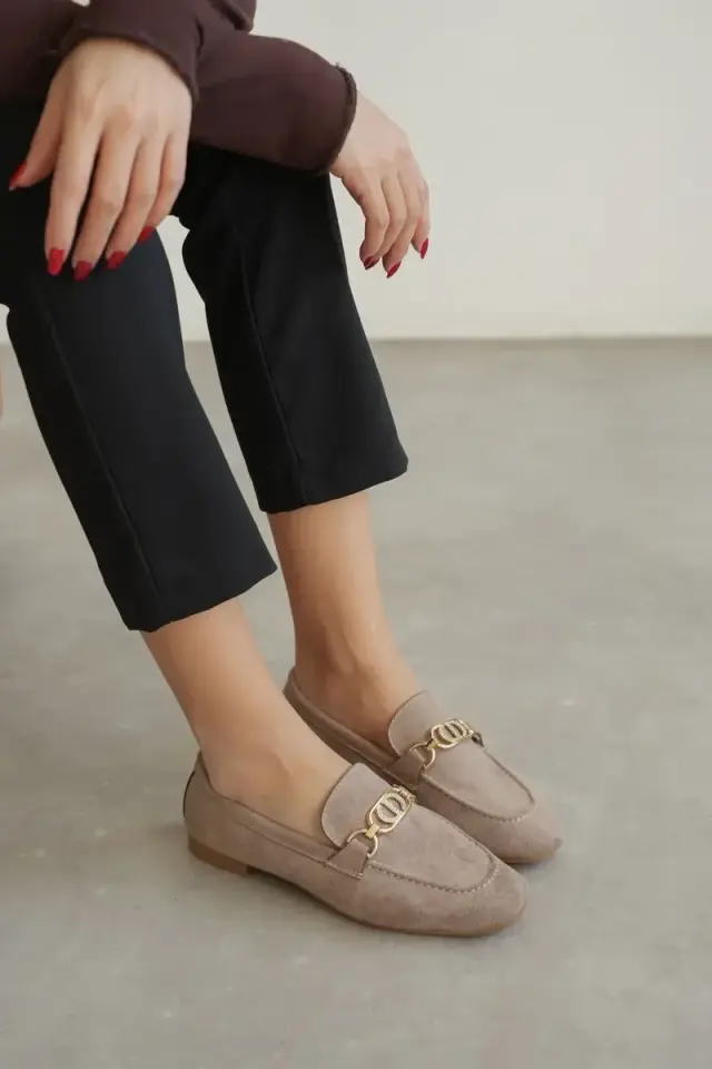 Kadın Süet Vizon Günlük Ayakkabı BUCCA27MS01D