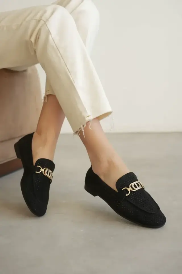 Kadın Siyah Toka Detaylı Ayakkabı BUCCA27MS02A