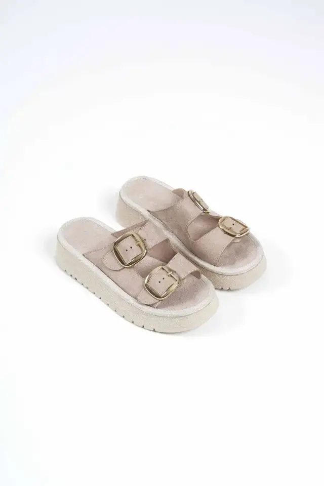 Bej Cilt Terlik BUCCA14MY01B