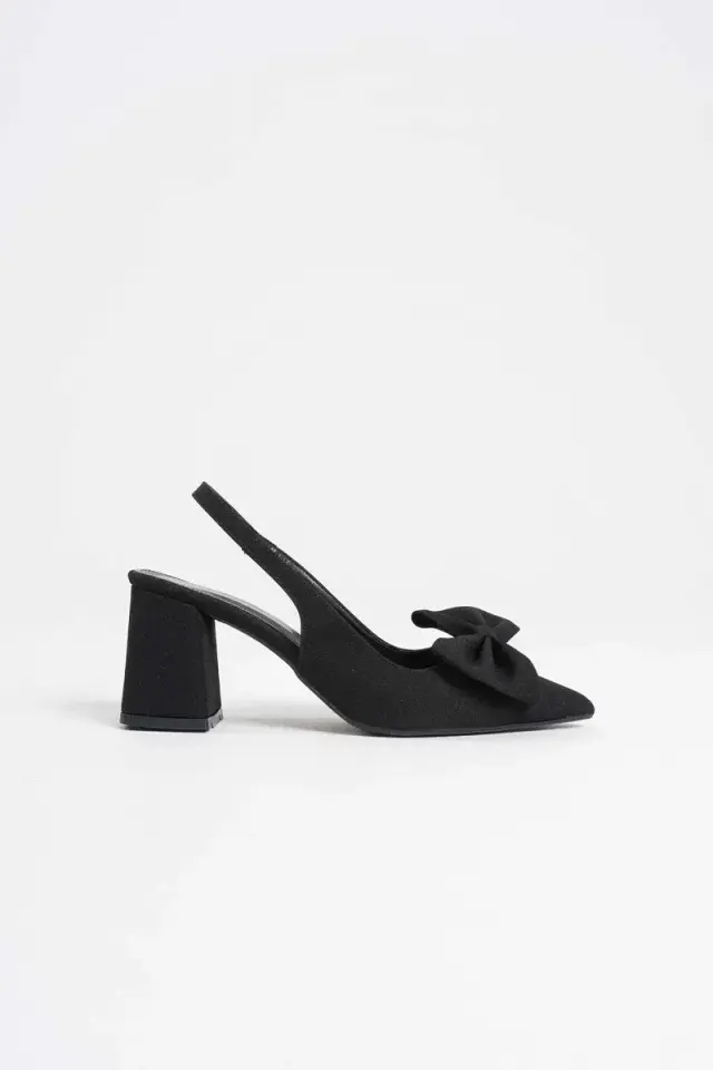 Siyah Kadın Topuklu Ayakkabı BUCCA08MS15A