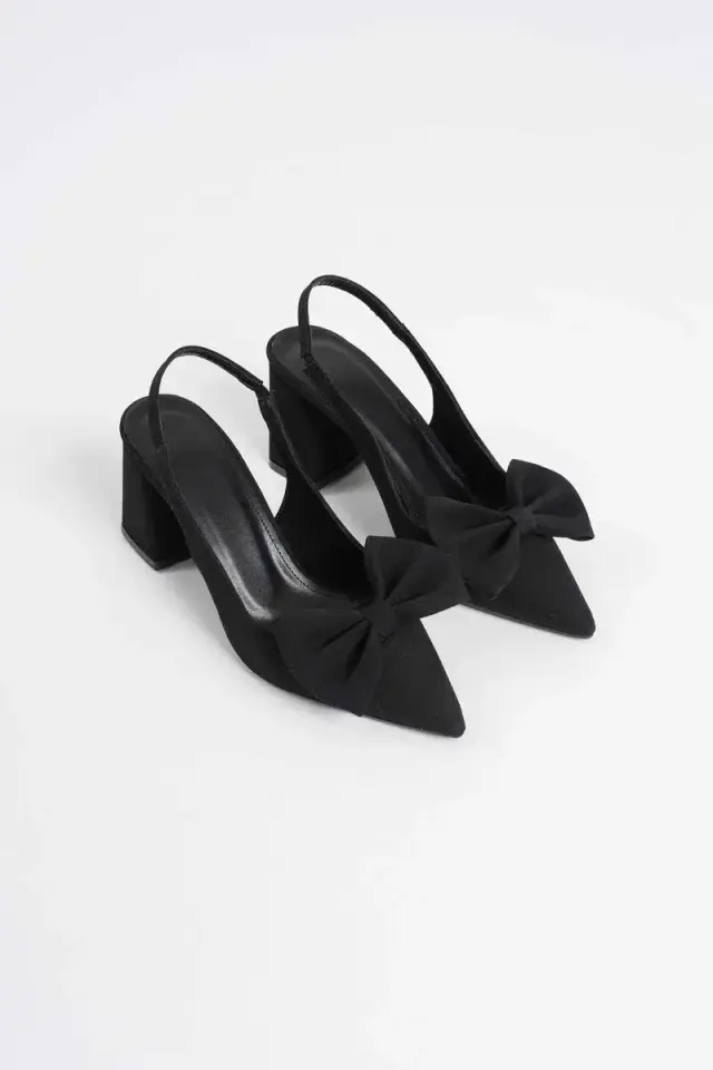 Siyah Kadın Topuklu Ayakkabı BUCCA08MS15A