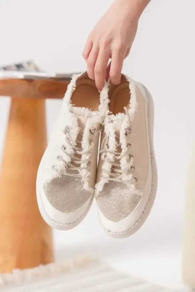 Bej Kadın Günlük Ayakkabı BUCCA19MS01B