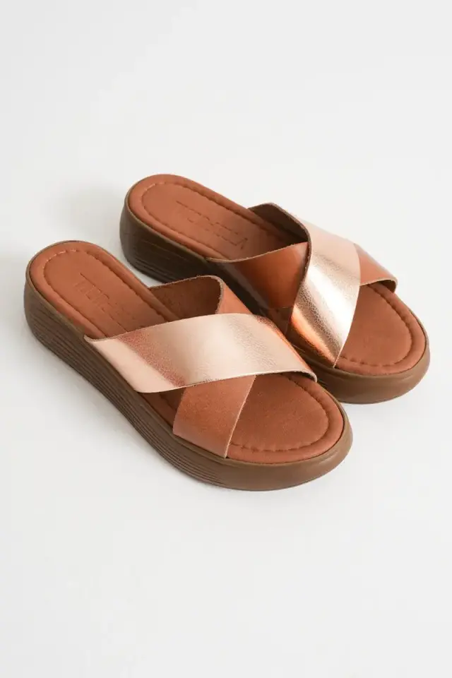 Günlük Taba Hakiki Deri Terlik BUCCA31MY53G