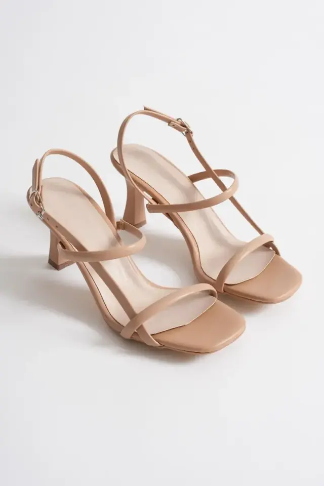 Kadın Nude Topuklu Sandalet BUCCA12MY06E