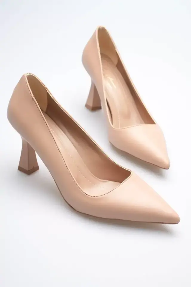 Nude Sivri Burun Orta Topuklu Kadın Stiletto BUCCA20MS02D