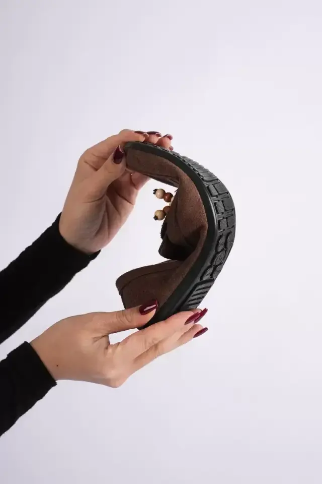 Kadın Acı Kahve Süet Günlük Loafer Ayakkabı BUCCA19MS03C